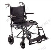 Кресло-каталка складная MK-280, облегчённая, грузоподъемность 130 кг, ширина сидения 45 см, сумка-чехол в комплекте