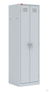 Шкаф металлический двухсекционный, 1860x600x500 мм #1