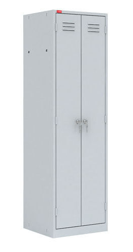 Шкаф металлический двухсекционный, 1860x600x500 мм