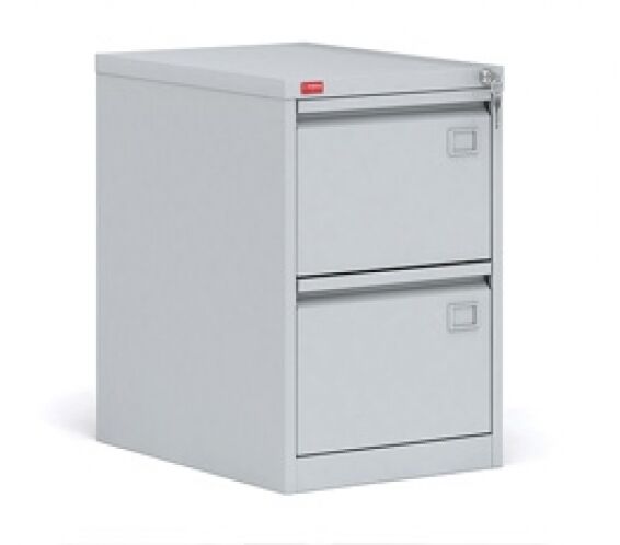 Картотечный шкаф металлический 715x465x630 мм для хранения документов КР-2, RAL 7035, Серый