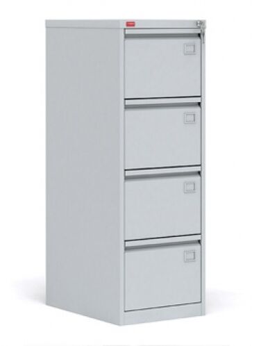 Шкаф картотечный металлический 1335x465x630 мм для хранения документов КР-4, RAL 7035, Серый