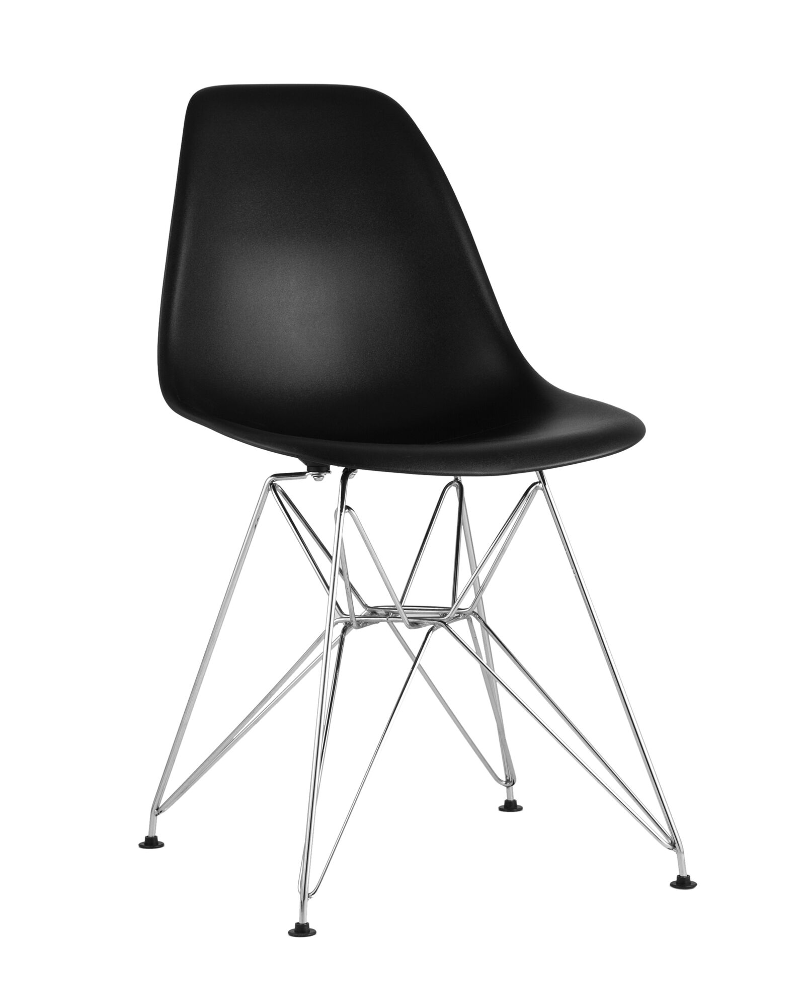 Стул Eames с жестким сиденьем (хромированный каркас)