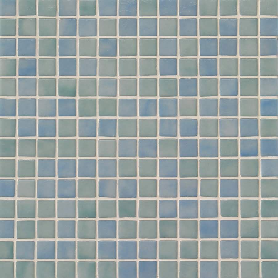 Мозаика стеклянная 2518 B MIX EZARRI голубая