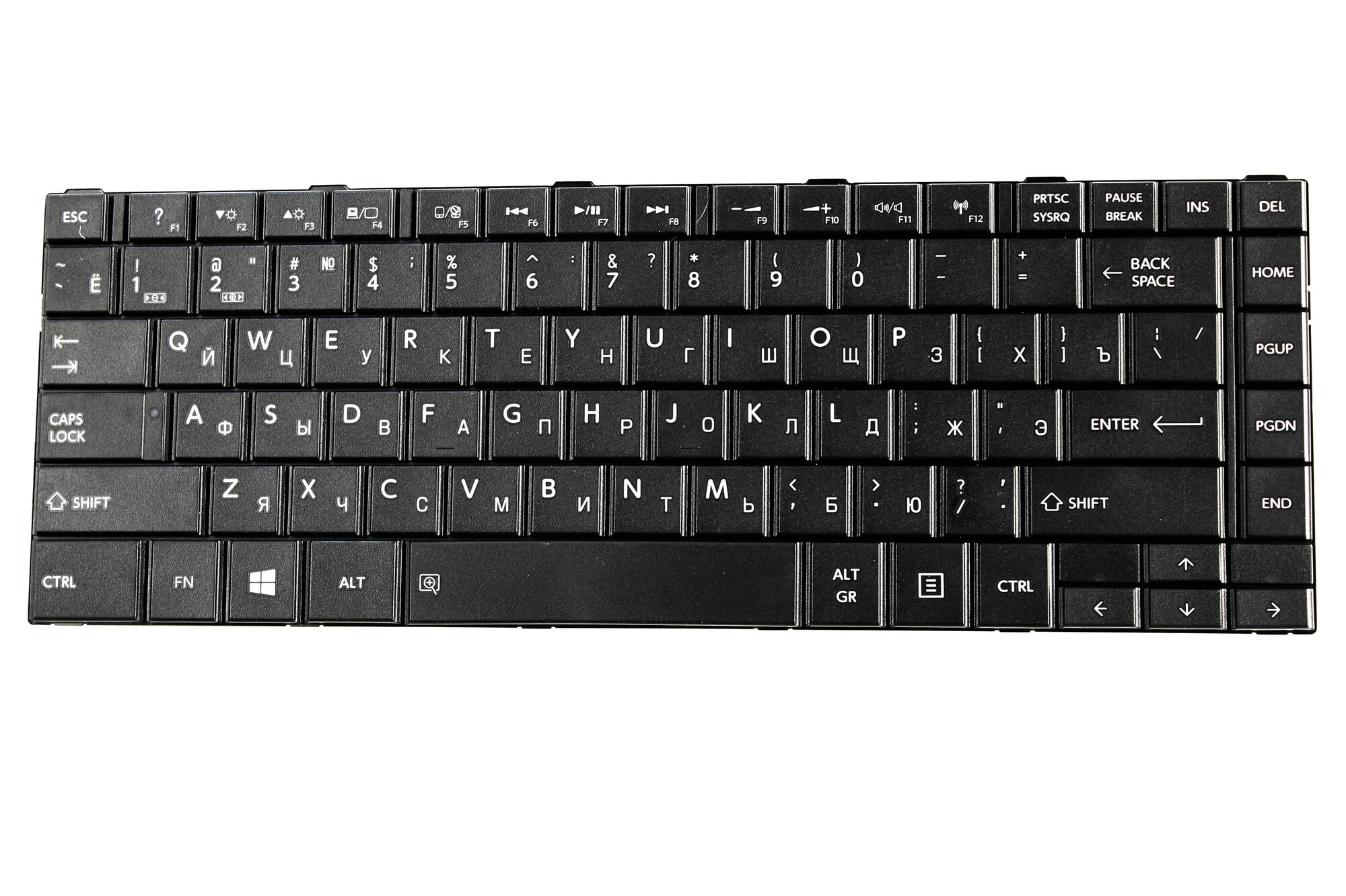Клавиатура для ноутбука Toshiba L800 L830 C800 M800 черная p/n: 9Z.N7SSQ.001