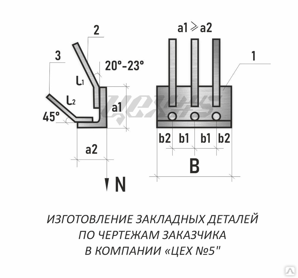 Закладная деталь чертеж