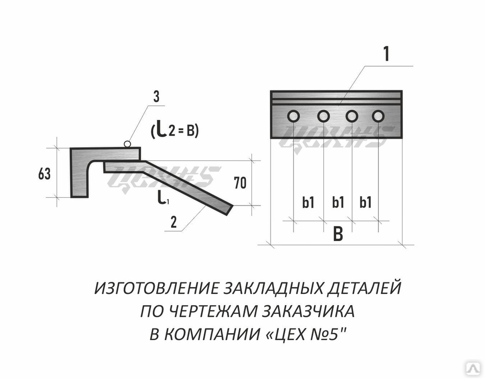 Закладная деталь чертеж