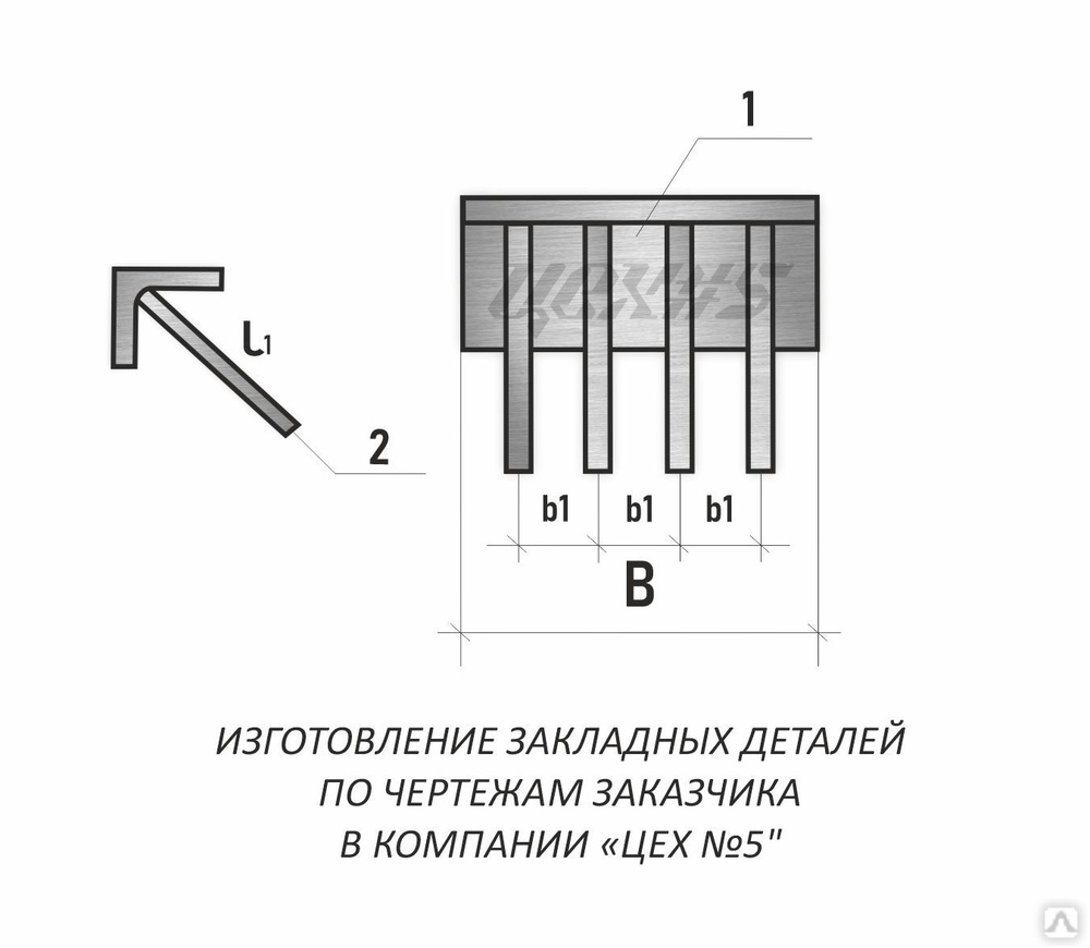 Закладная деталь чертеж