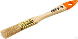 DEXX 20 мм, 3/4″ натуральная щетина, деревянная ручка, флейцевая, Плоская кисть (0100-020) 0100-020_z02 