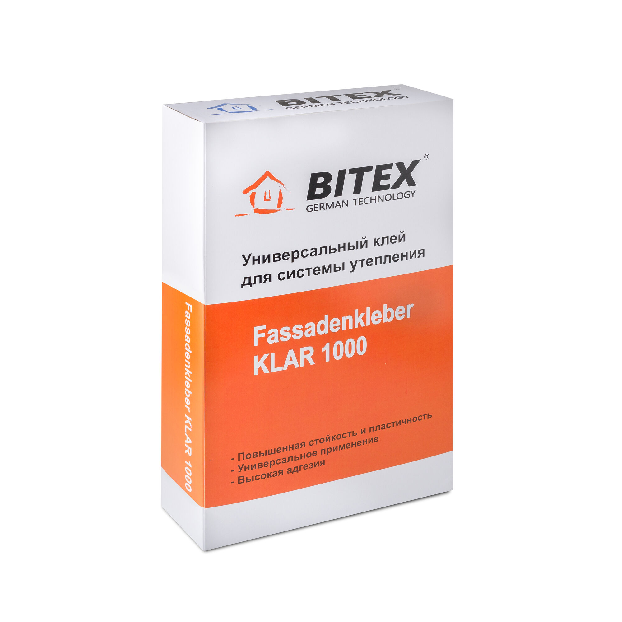 Клей цементный Bitex FassadenKleber Klar 1000 25 кг для приклеивания и армирования минваты/пенополистирола