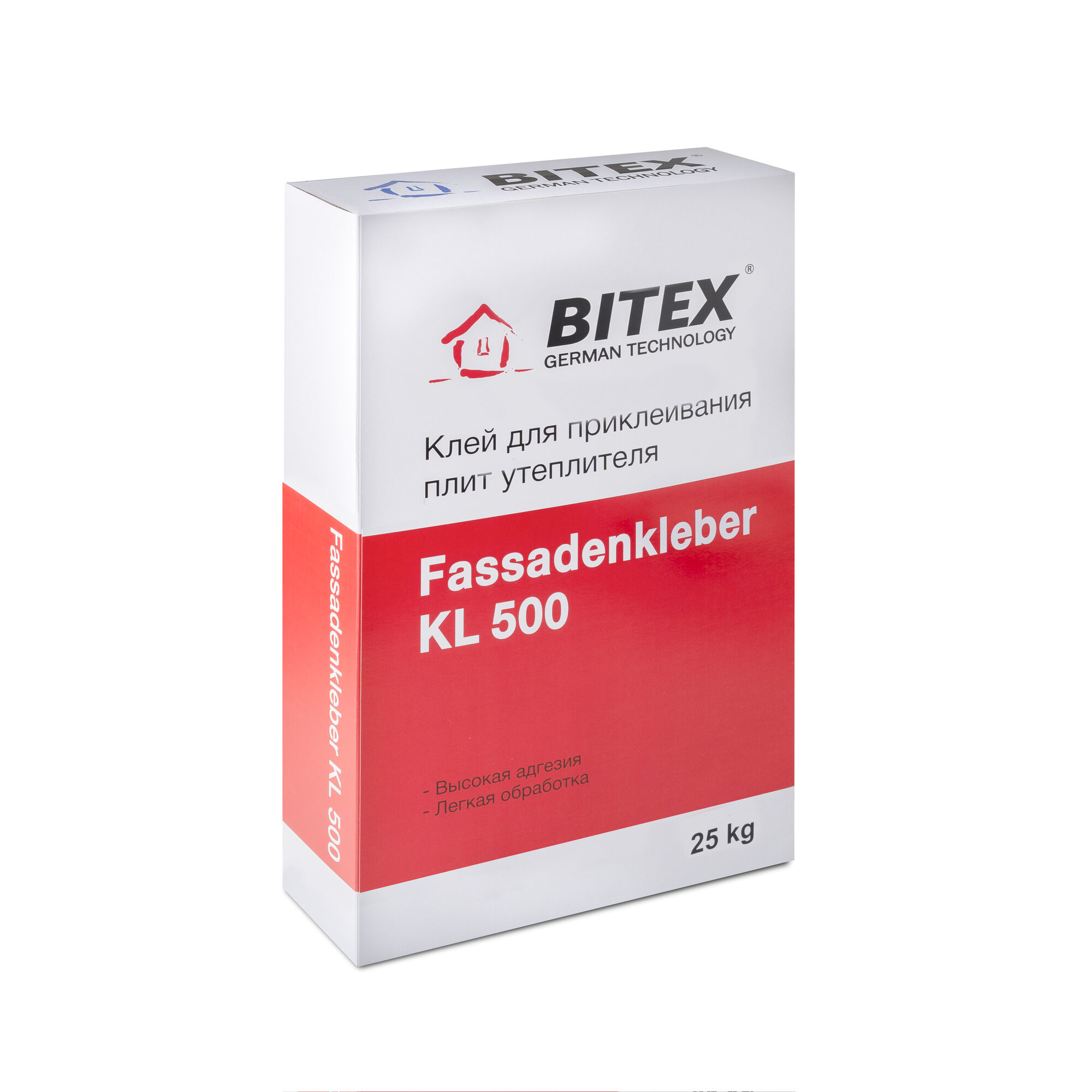 Клей цементный Bitex Fassaden Kleber KL 500 25 кг для минваты/пенополистирола