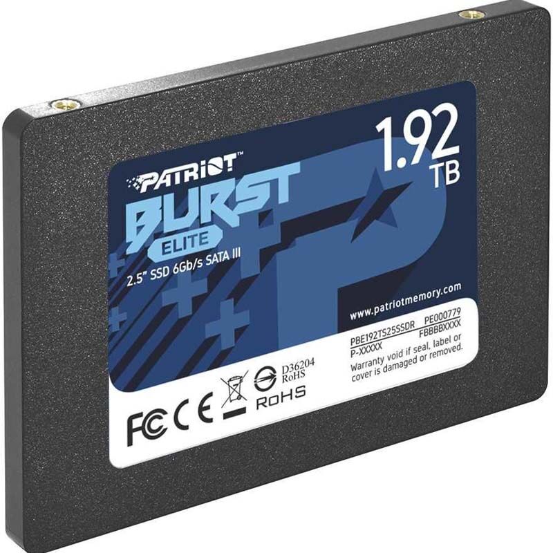 PBE192TS25SSDR, Диск SSD PATRIOT BURST ELITE 2.5" 1.92TB SATA III (6Gb/s)