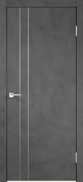 Velldoris межкомнатная дверь экошпон techno облегченное m2 муар тёмно-серый 800Х2000