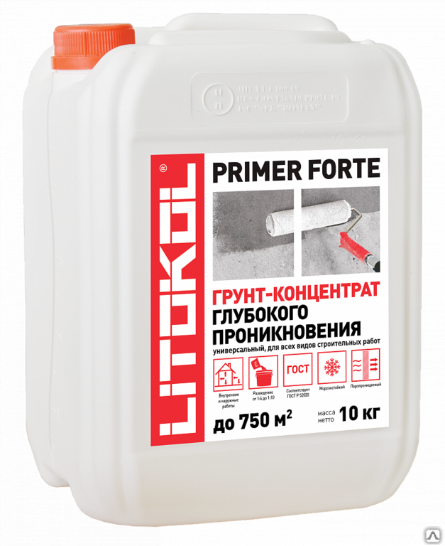 Грунтовка Litokol Primer Forte 10 кг