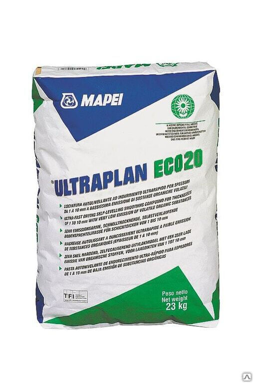 Ровнитель для пола Mapei Ultraplan Eco 20 мешок 23 кг