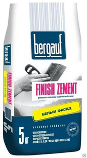Шпаклевка Bergauf finish Zement 5 кг финишная шпаклвека на цементной основе 