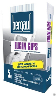 Шпаклевка Bergauf Fugen Gips 5 кг универсальная на гипсовой основе 