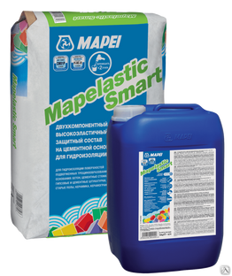 Гидроизоляционная смесь Mapei Mapelastic Smart B канистра 10 кг 