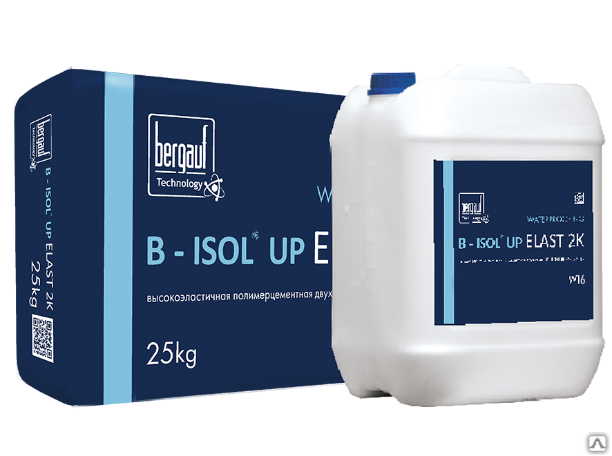 Гидроизоляционная смесь B-Isol Up Elast 2K жидкий компонент B канистра 10 л