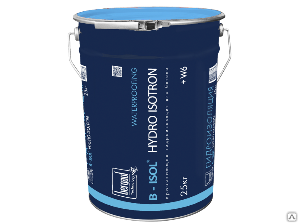 Гидроизоляционная смесь B-Isol Hydro Isotron ведро 25 кг
