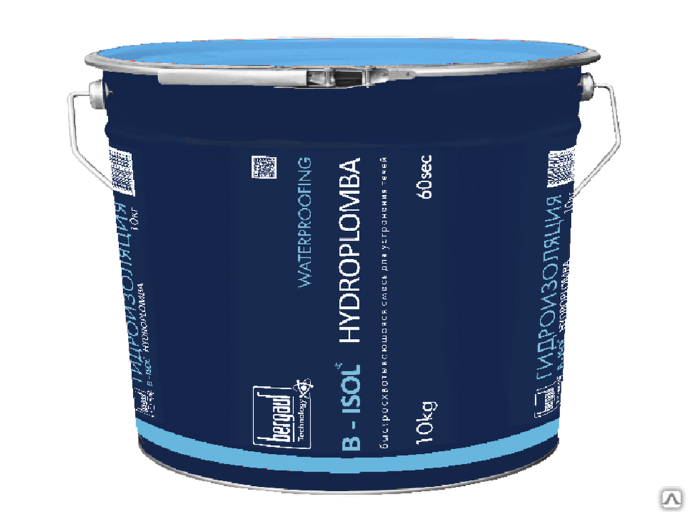 Гидроизоляционная смесь B-Isol Hydroplomba ведро 10 кг