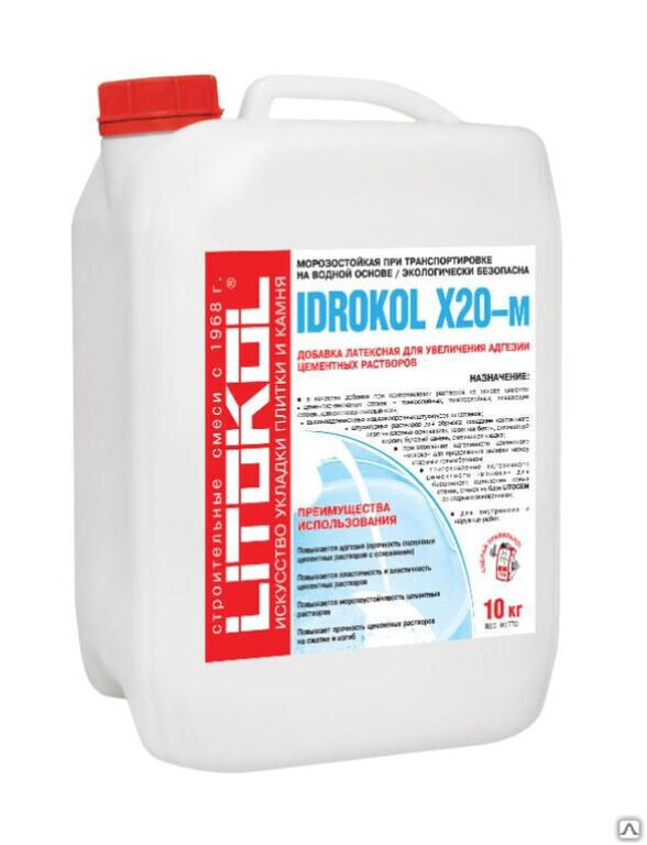 Латексная добавка Litokol Idrokol X20-м канистра 20 кг