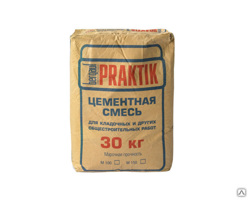 Цементная смесь Bergauf Praktik универсальная с полимерными добавками зима 30 кг