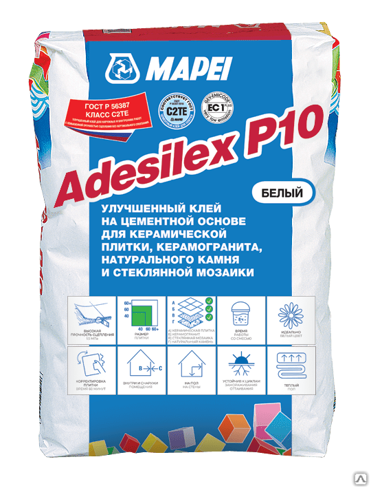 Плиточный клей Mapei Adesilex P10 мешок 25 кг