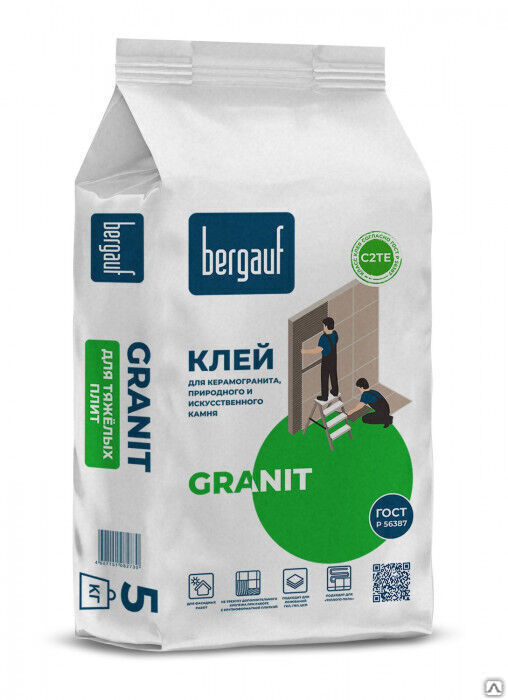 Клей для керамогранита Bergauf granit 5 кг