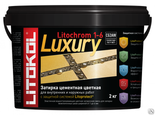 Цементная затирка Litokol Litochrom 1-6 Luxury C.330 киви ведро 2 кг 