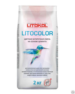 Цементная затирка Litokol Litocolor, L.20 жасмин мешок 20 кг 
