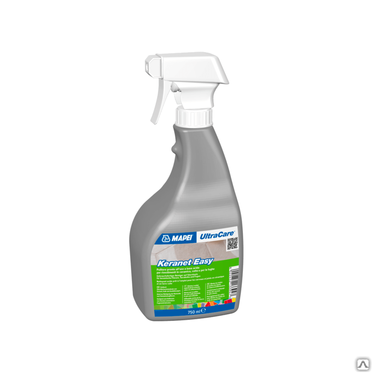 Очиститель для затирки Mapei Ultracare keranet Easy spray B 6 х 0,75 л