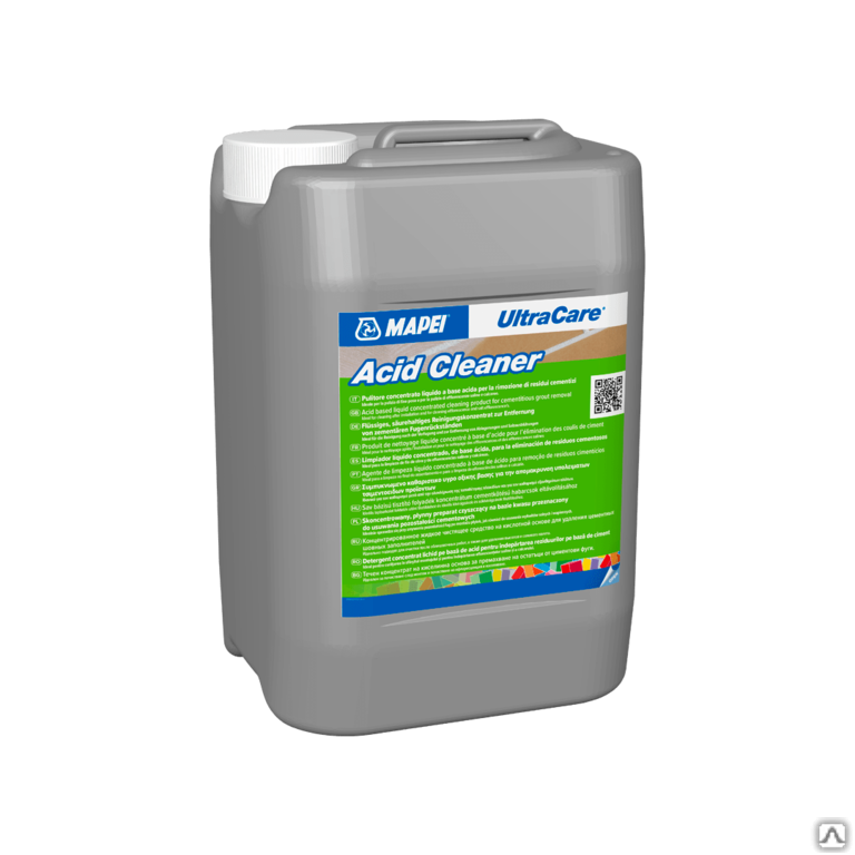 Очиститель для затирки MAPEI Ultracare acid cleaner jerrycan 5 lt канистра 5 л