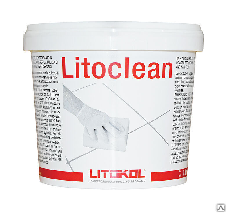 Очиститель для затирки Litokol Litoclean флакон 1 л