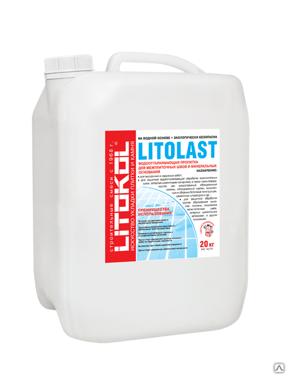 Очиститель для затирки Litokol litolast канистра 20 кг