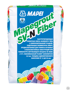 Ремонтная смесь Mapei Mapegrout SV-N Fiber мешок 25 кг 