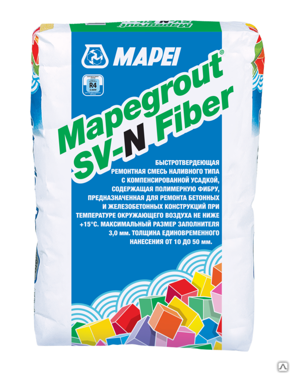 Ремонтная смесь Mapei Mapegrout SV-N Fiber мешок 25 кг