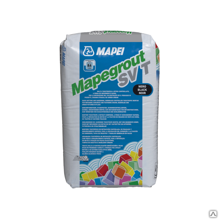 Ремонтная смесь Mapei Mapegrout SV T nero sacchi мешок 25 кг
