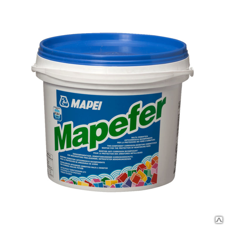Антикоррозийное покрытие для арматуры MAPEI Mapefer fust 2 кг канистра 2 кг