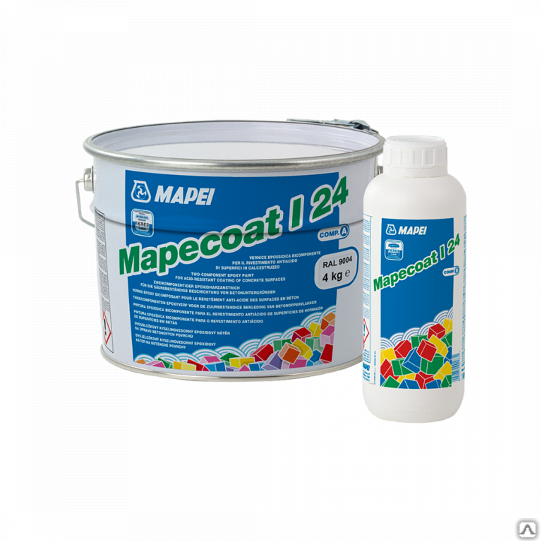 Лак для бетона Mapei Mapecoat Epn 24 /a base p buckets 5 кг