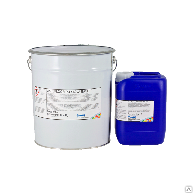 Полиуретановое покрытие для пола MAPEI mapefloor pu 460 /a 10514 white buckets 15 кг