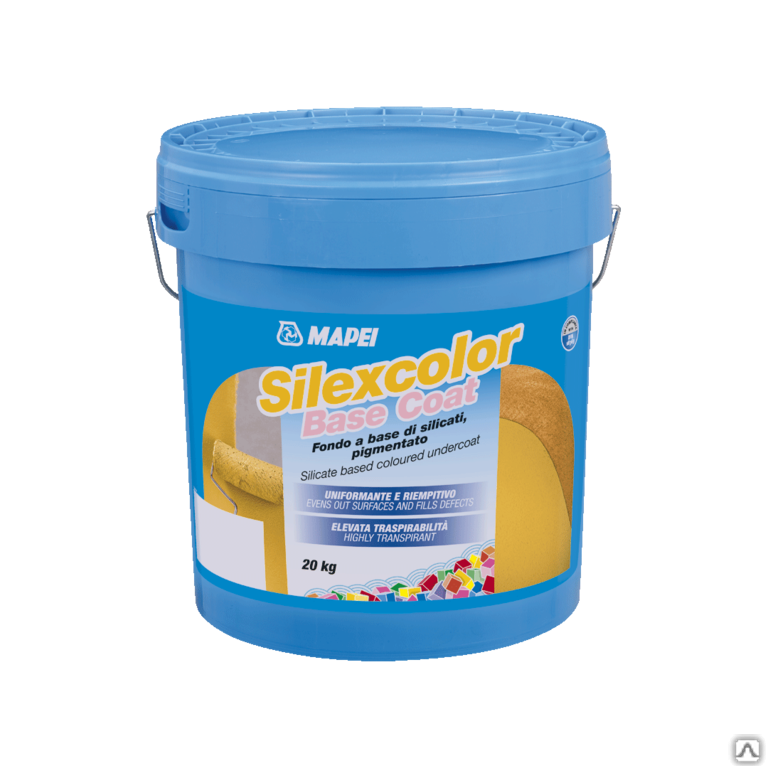 Фасадная краска MAPEI silexcolor base t fust 20 кг ведро
