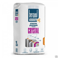 Декоративная штукатурка Bergauf Crystal 2 мм 25 кг камешковая зерно 2 мм